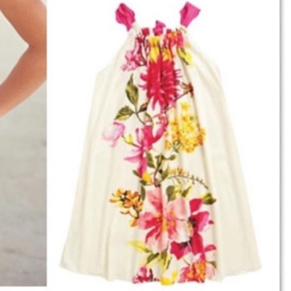 Girls flower summer dress available in sizes 2t-4T
